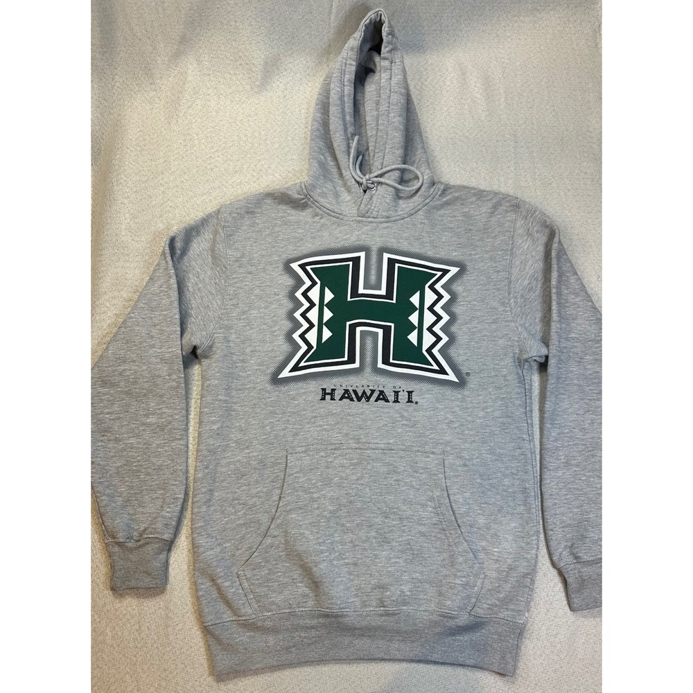 Lane Seven University of Hawaii Warriors Hoodie Gray LS-14001 Mens Medium